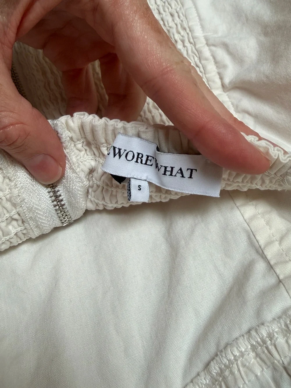 WeWoreWhat White Halter Neck Corset Top *LIKE NEW - Picture 6 of 6